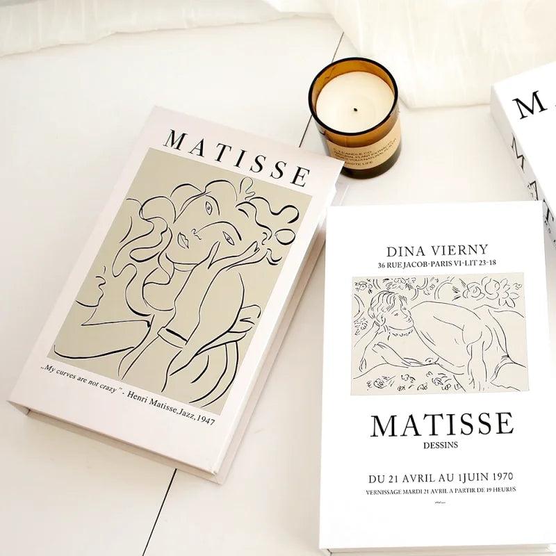 Faux Livre Déco Matisse Beige en Papier • La Boutique du Lecteur
